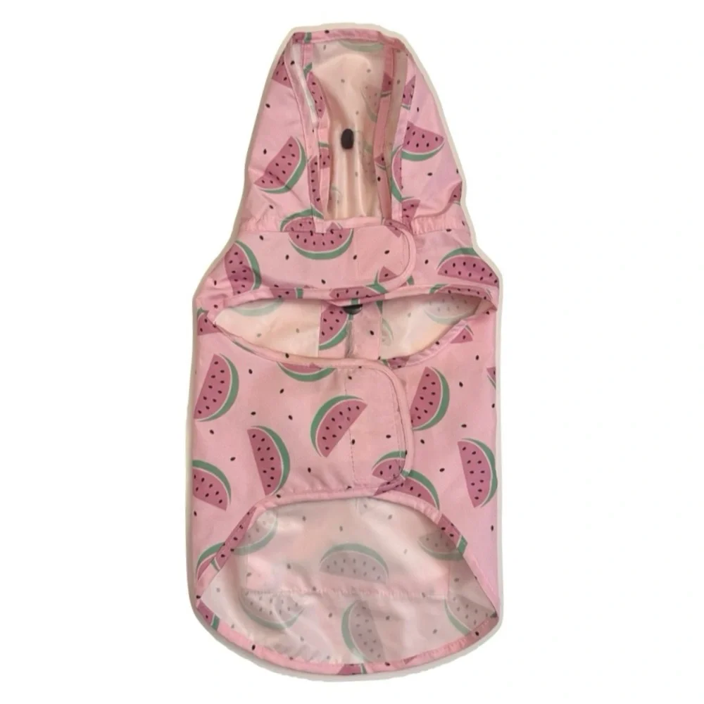 Canada Pooch Watermelon Pink Raincoat Small